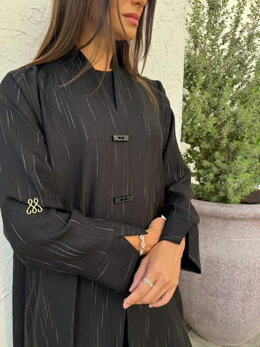 Black Linen - Abaya